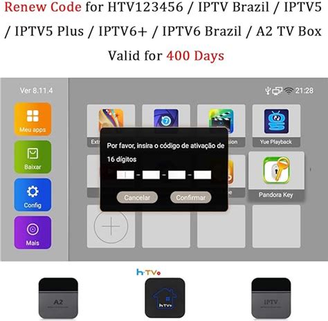 brasil tv box activation code